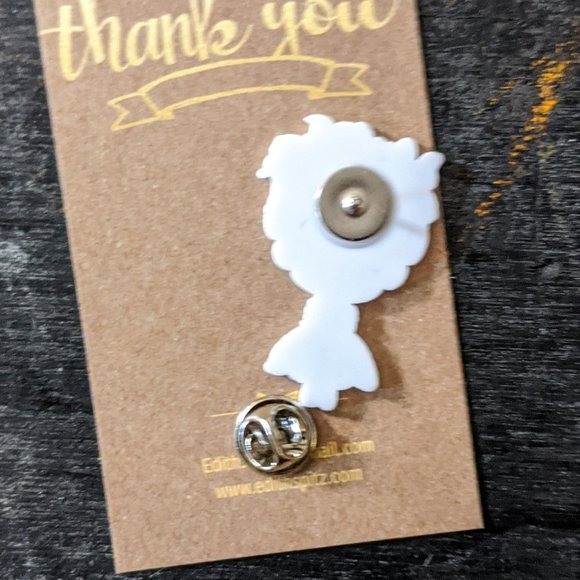 Frida Kahlo Acrylic Pin Back - Picture 2 of 2